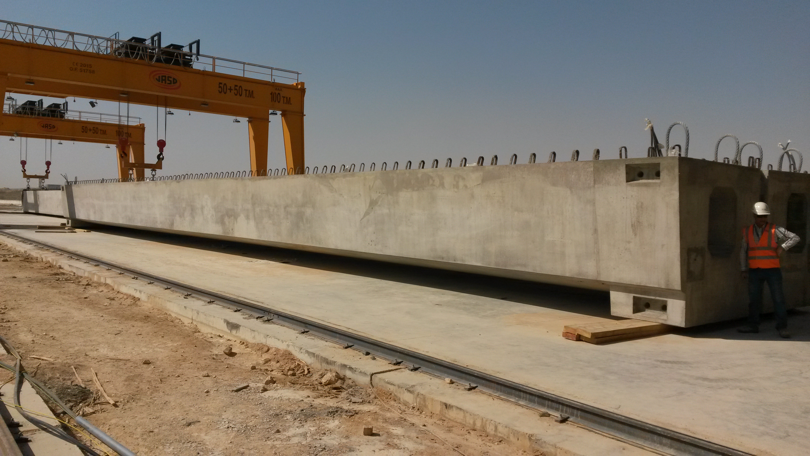 FABRICATION DE POUTRES POUR LE MÉTRO DE RIYHAD EN ARABIE SAOUDITE