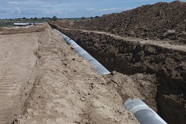 Prefabricados Delta foi adjudicado o fornecimento do principal tubo da comunidade de regantes do Molinar de Fase II de Flumen e de Barragens de Regulamento (Huesca)
