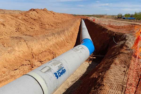 Prefabricados Delta supplies the main pipeline for the Almudevar Irrigation Community (Huesca)
