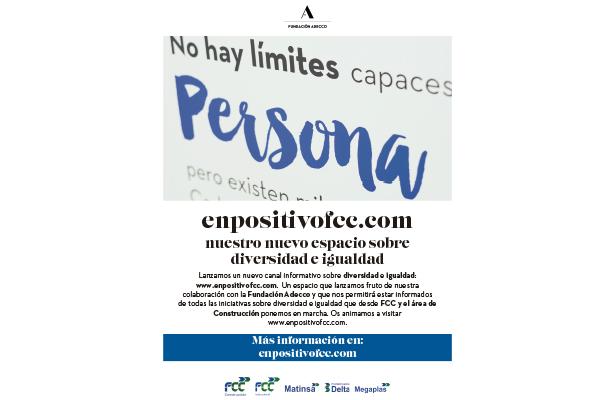 FCC launches the "Diversity Sum" project and launches its website enpositivofcc, a meeting point for diversity and equality in the workplace