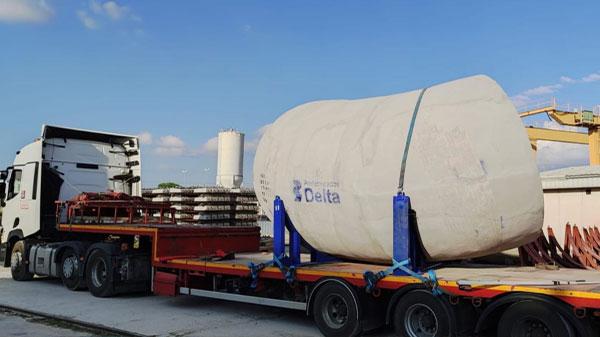 Prefabricados Delta suministra la tubería de circulación en tubo de hormigón armado con camisa de chapa para el Ciclo Combinado de Seraing en Bélgica